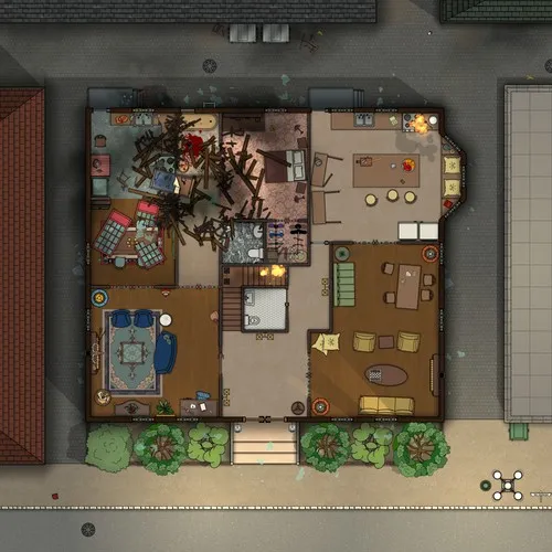Boarding House - Ground Floor Splattered - Ceremony - Day