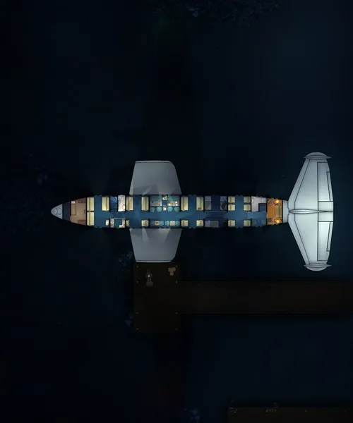 Boeing 314 Clipper - Lower Deck - Night