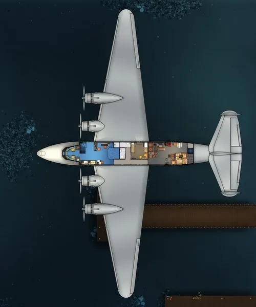 Boeing 314 Clipper - Upper Deck - Day