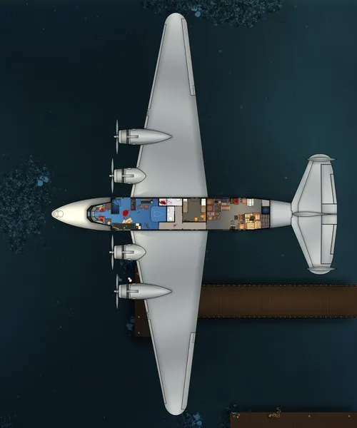 Boeing 314 Clipper - Upper Deck - Splatter - Day