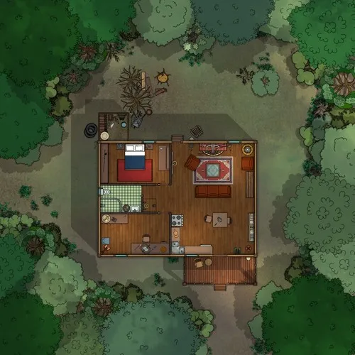 Bunker In The Woods Cabin - Day