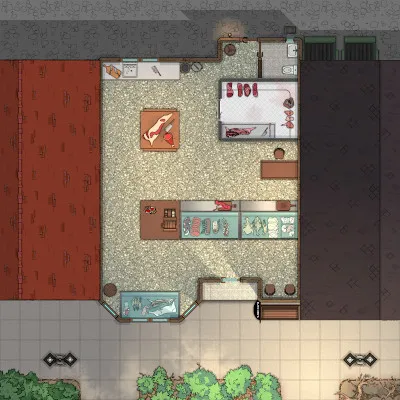 Butchers Shop - Day