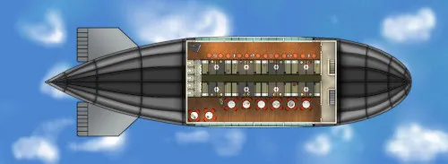 C5 Zeppelin - Deck - With Guests - Sky