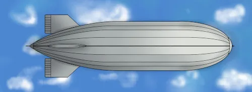 C7 Zeppelin - Top View - Sky