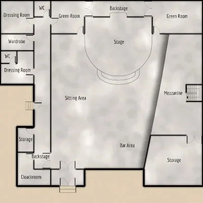 Cabaret - Mezzanine - Floor Plan