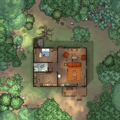 Cabin In The Woods - Ground Floor - Day
