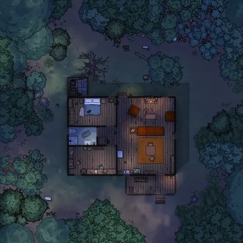 Cabin In The Woods - Ground Floor - Night