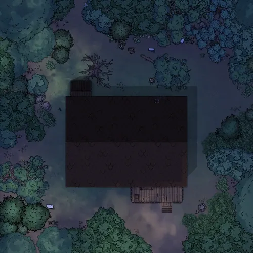 Cabin In The Woods - Roof - Night