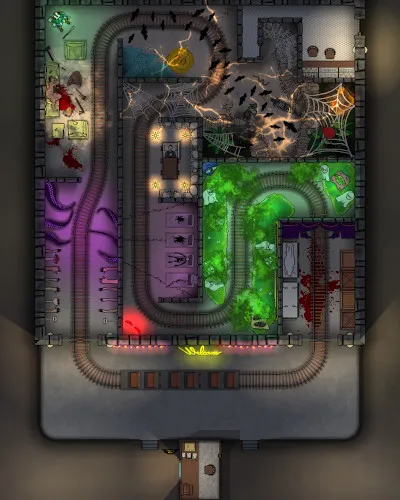 Carnival Haunted House - Night