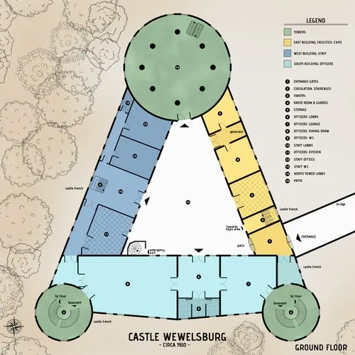 Castle Wewelsburg - Floor Plan - Ground Floor