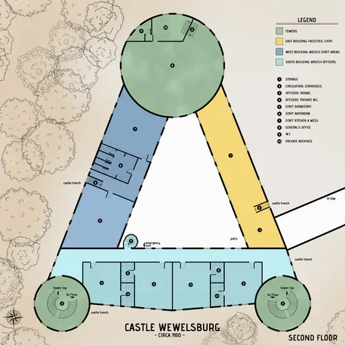 Castle Wewelsburg - Floor Plan - Second Floor