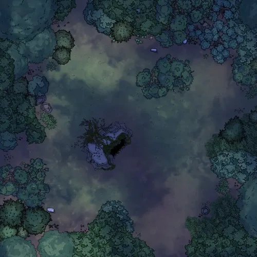 Caverns Entrance - Night