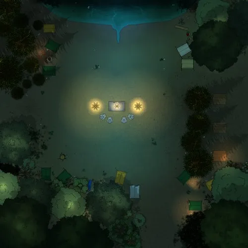 Ceremonial Camp - Deep Ones - Night