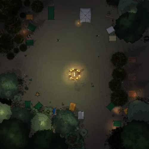 Ceremonial Camp - Monolith - Night