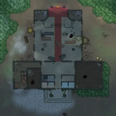 Chapel Of Reflection - Ground Floor - Abandoned - Night