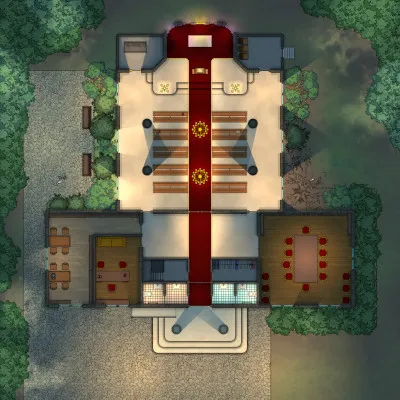 Chapel Of Reflection - Ground Floor - Night