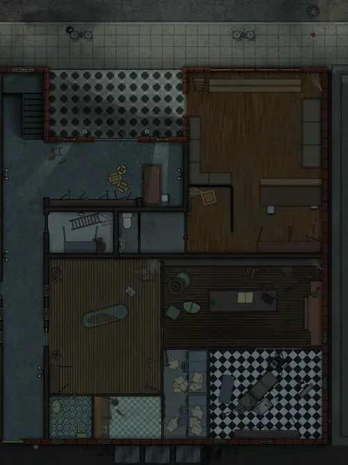 Comic Book Store - Doctors Office - Abandoned - Night