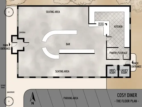 Cosy Diner - Floor Plan