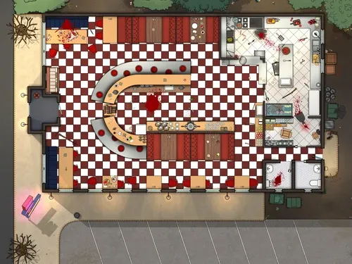 Cosy Diner - Splatter - Day