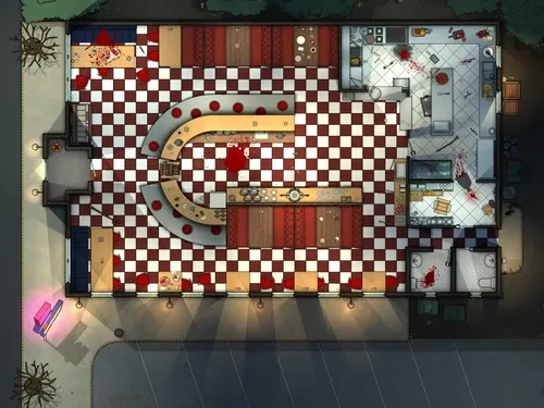 Cosy Diner - Splatter - Night