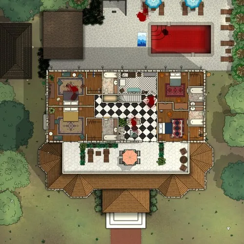 - Countryside Mansion Firsrt Floor - Splatter - Day