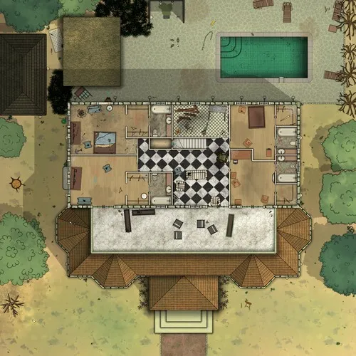 - Countryside Mansion - First Floor - Abandoned - Day