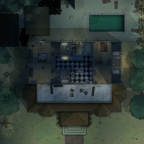 - Countryside Mansion - First Floor - Abandoned - Night