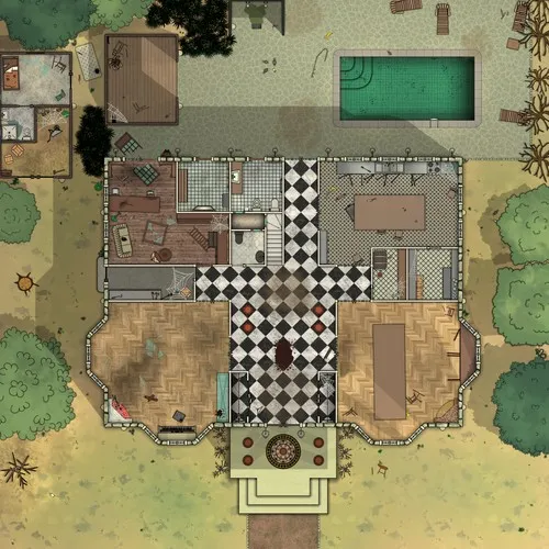 - Countryside Mansion - Ground Floor - Abandoned - Day