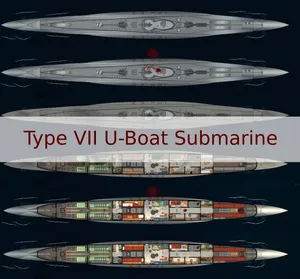 Type VII U-Boat Submarine