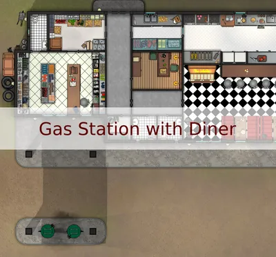 Gas Station with Diner