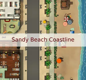 Sandy Beach Coastline