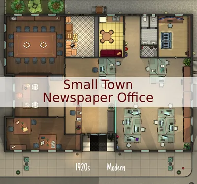 Small Town Newspaper Office