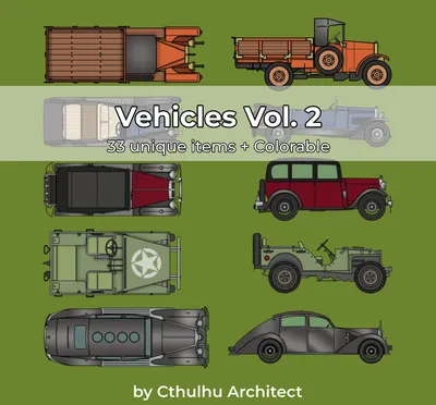 Vehicle Tokens Vol.2