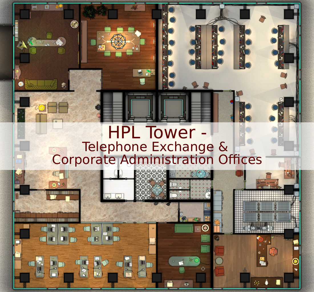Cover for H.P.L. Tower - Telephone Exchange & Corporate Administration Offices