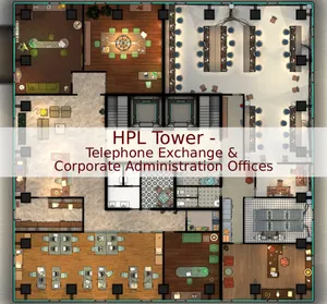 H.P.L. Tower - Telephone Exchange & Corporate Administration Offices