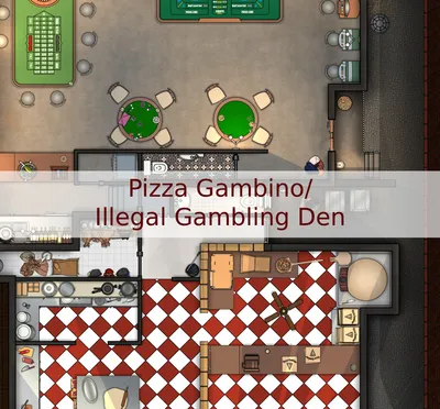 Pizza Gambino - Illegal Gambling Den