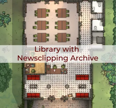 Library with Newsclipping Archive