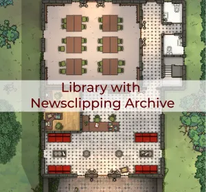 Library with Newsclipping Archive