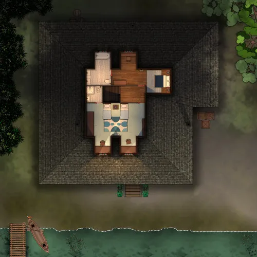 Creole Cottage - First Floor - Night
