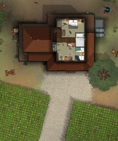 Curwens Corn Farm - First Floor - Splatter - Day