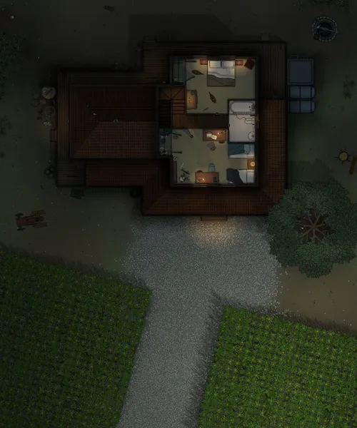 Curwens Corn Farm - First Floor - Splatter - Night