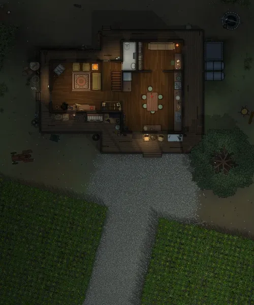 Curwens Corn Farm - Ground Floor - Night