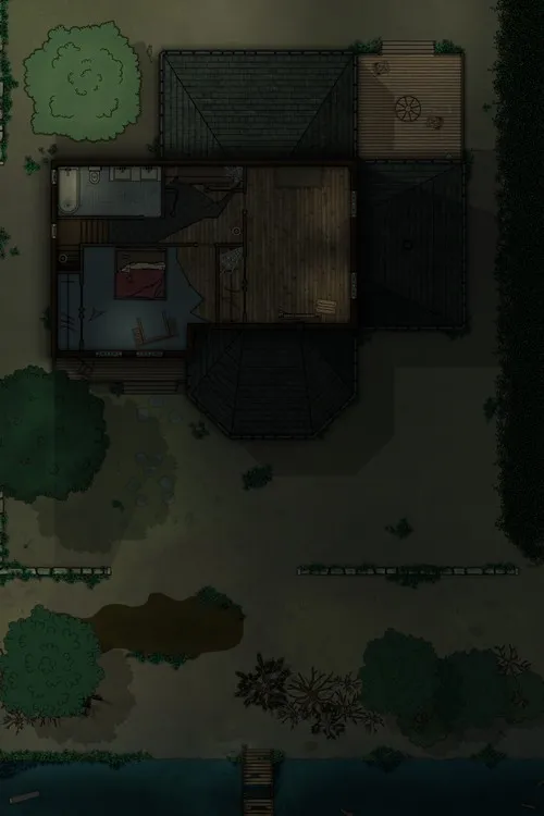 Dr F Graves House - First Floor - Abandoned - Night