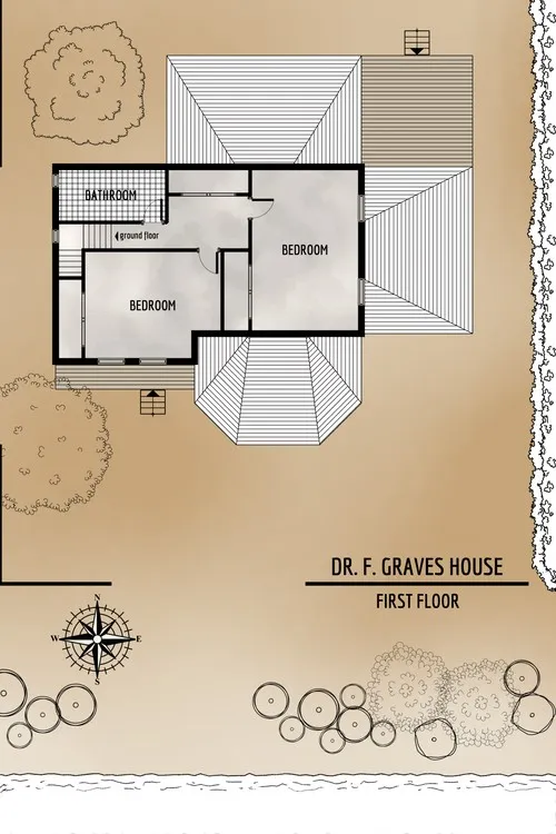 Dr F Graves House - First Floor - Floor Plan