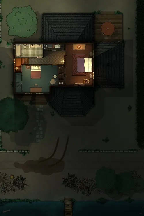Dr F Graves House - First Floor - Night