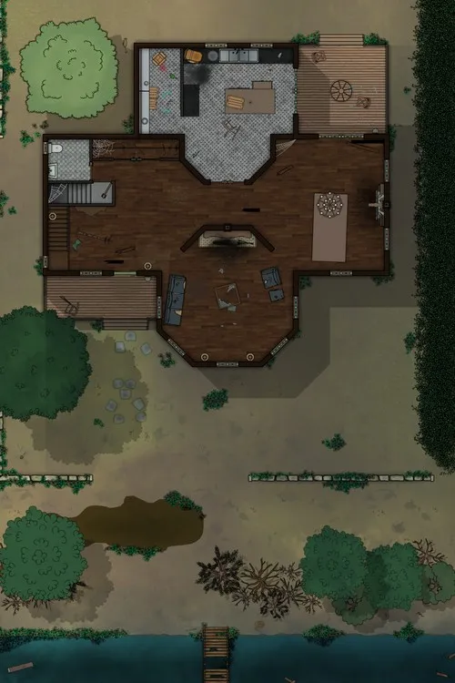 Dr F Graves House - Ground Floor - Abandoned - Day