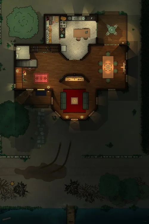 Dr F Graves House - Ground Floor - Night