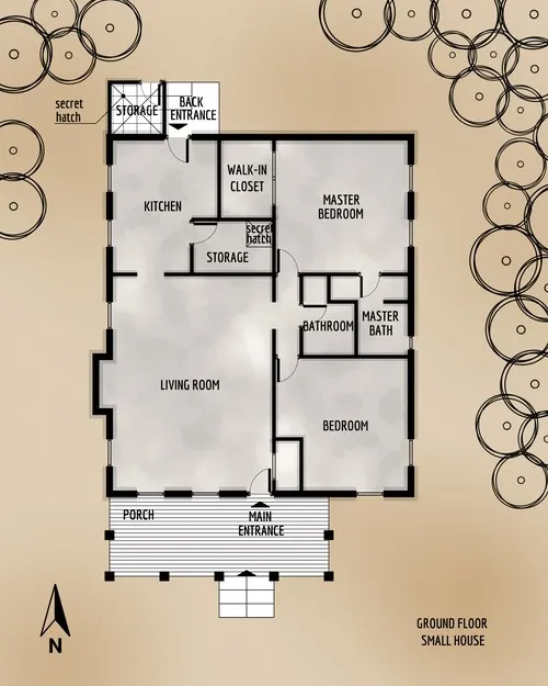 Drug House - Ground Floor - Floor Plan