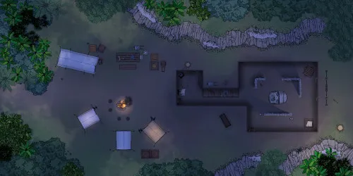 Excavation Site Jungle - Night