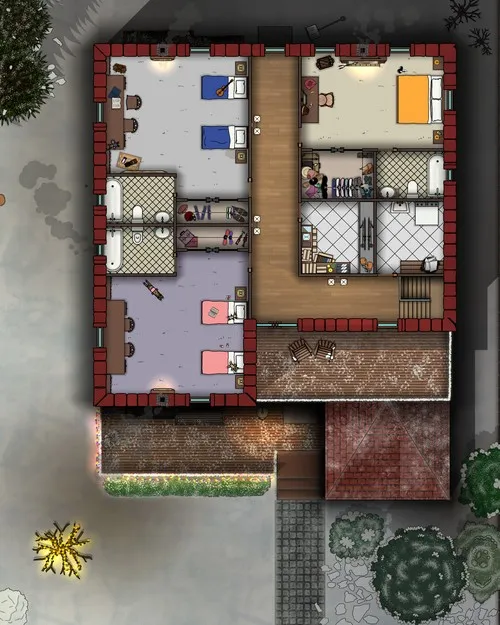 Family House - First Floor - Winter - Day